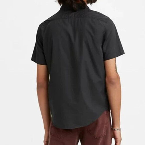 Levi's Men's Sz 2XL Black S/S Classic One-Pocket Standard Fit Button-Up Shirt - Picture 9 of 9